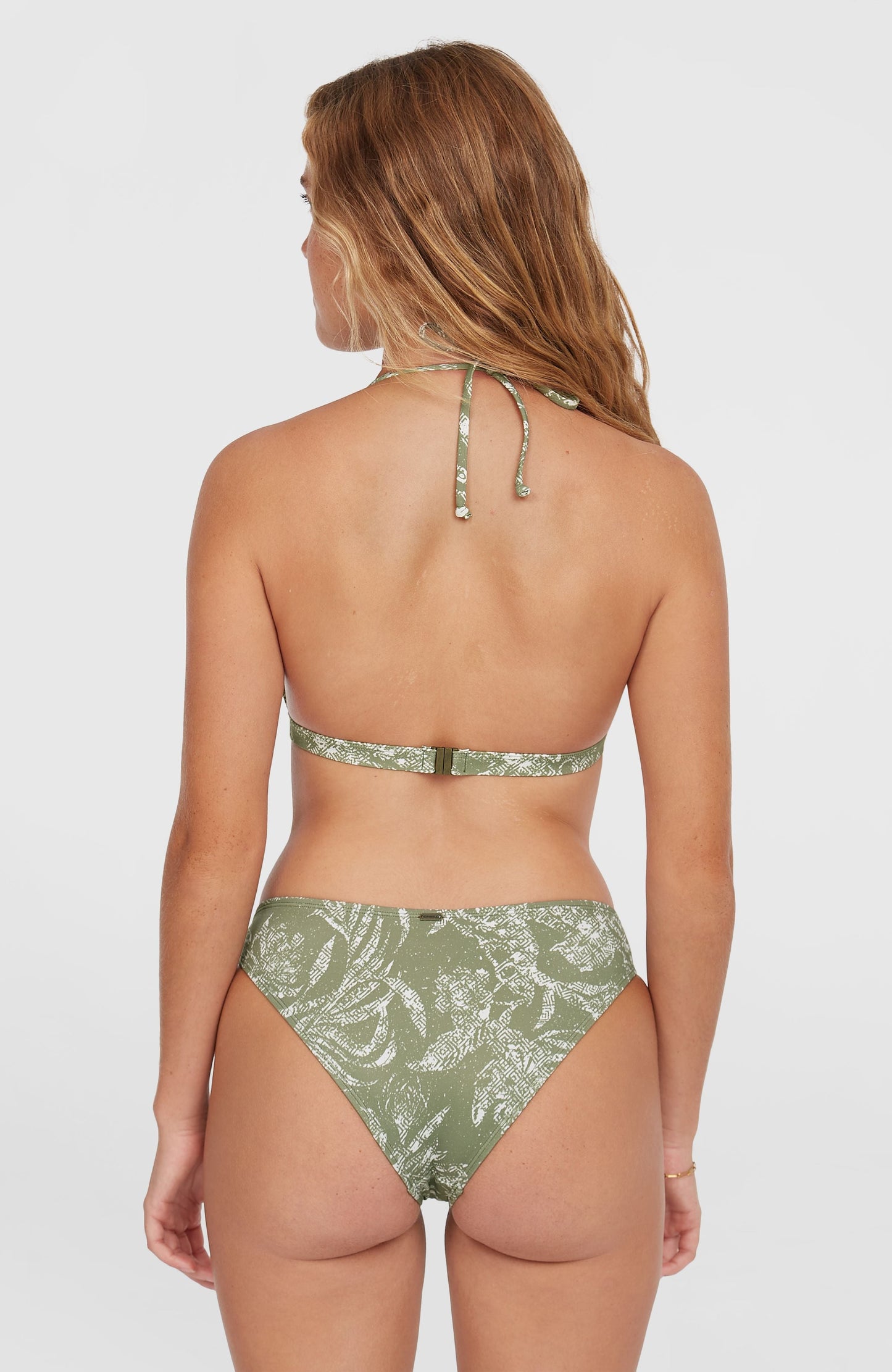 Essentials Marga Cruz Bikini Set Women Green Textured Jungle