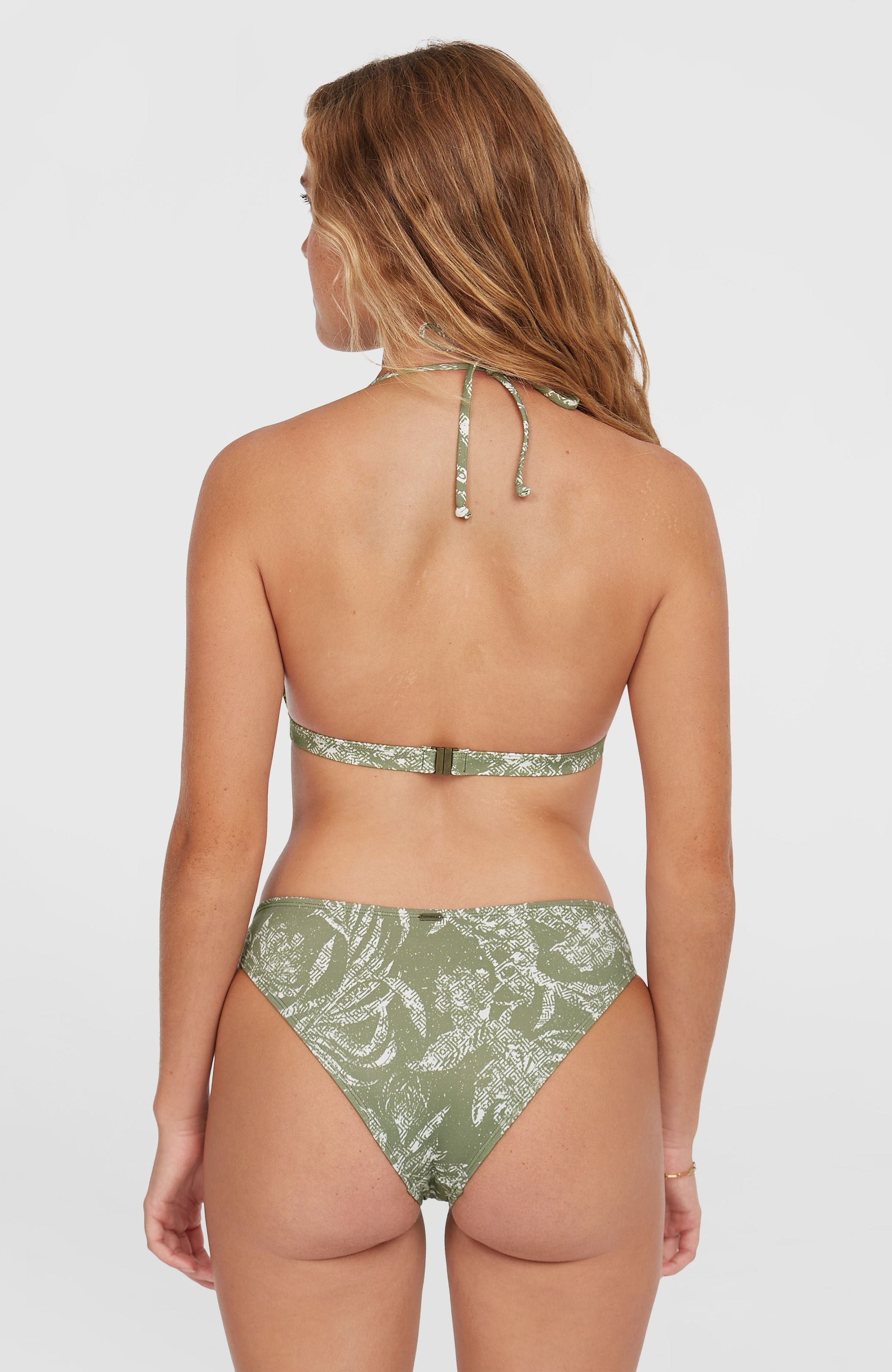 Essentials Marga Cruz Bikini Set Women Green Textured Jungle