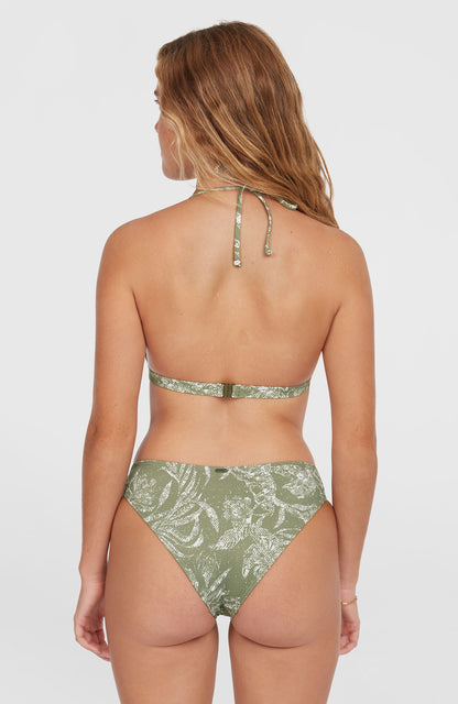Essentials Marga Cruz Bikini Set Women Green Textured Jungle
