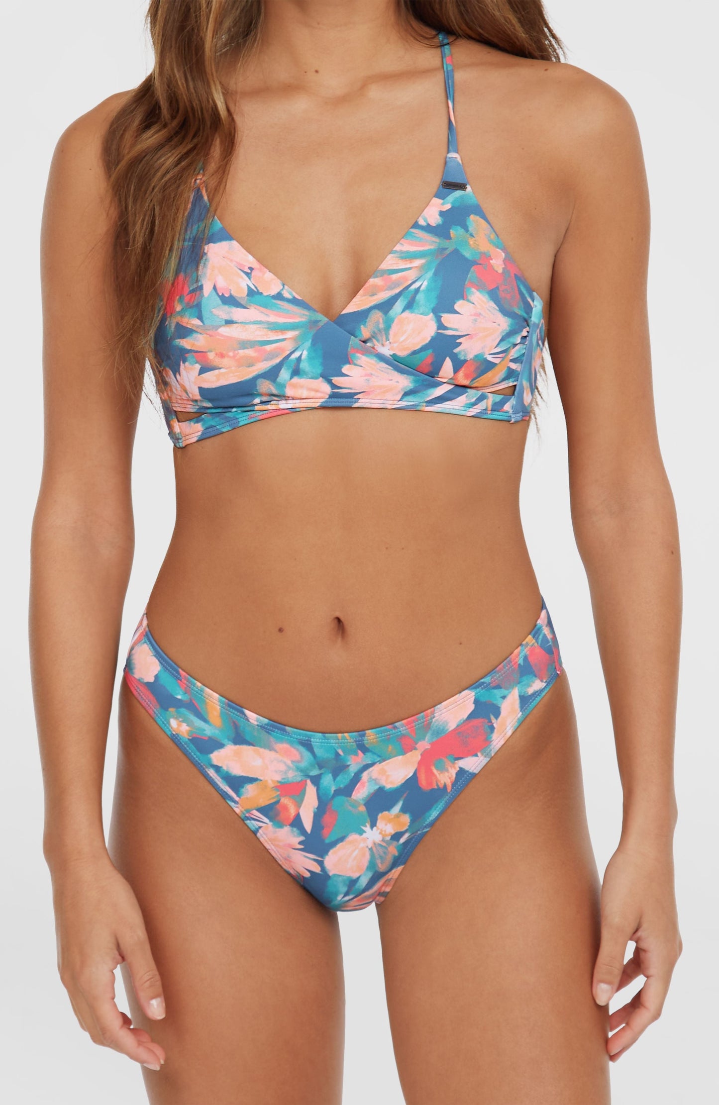 Rita Bikini Bottoms Women Blue Painted Tropics