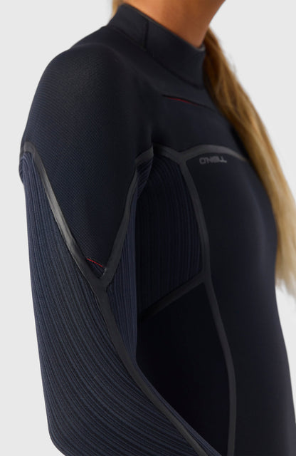 Hyperfreak Fire 4/3mm+ Chest Zip Full Wetsuit Women|Wetsuits BLACK/BLACK
