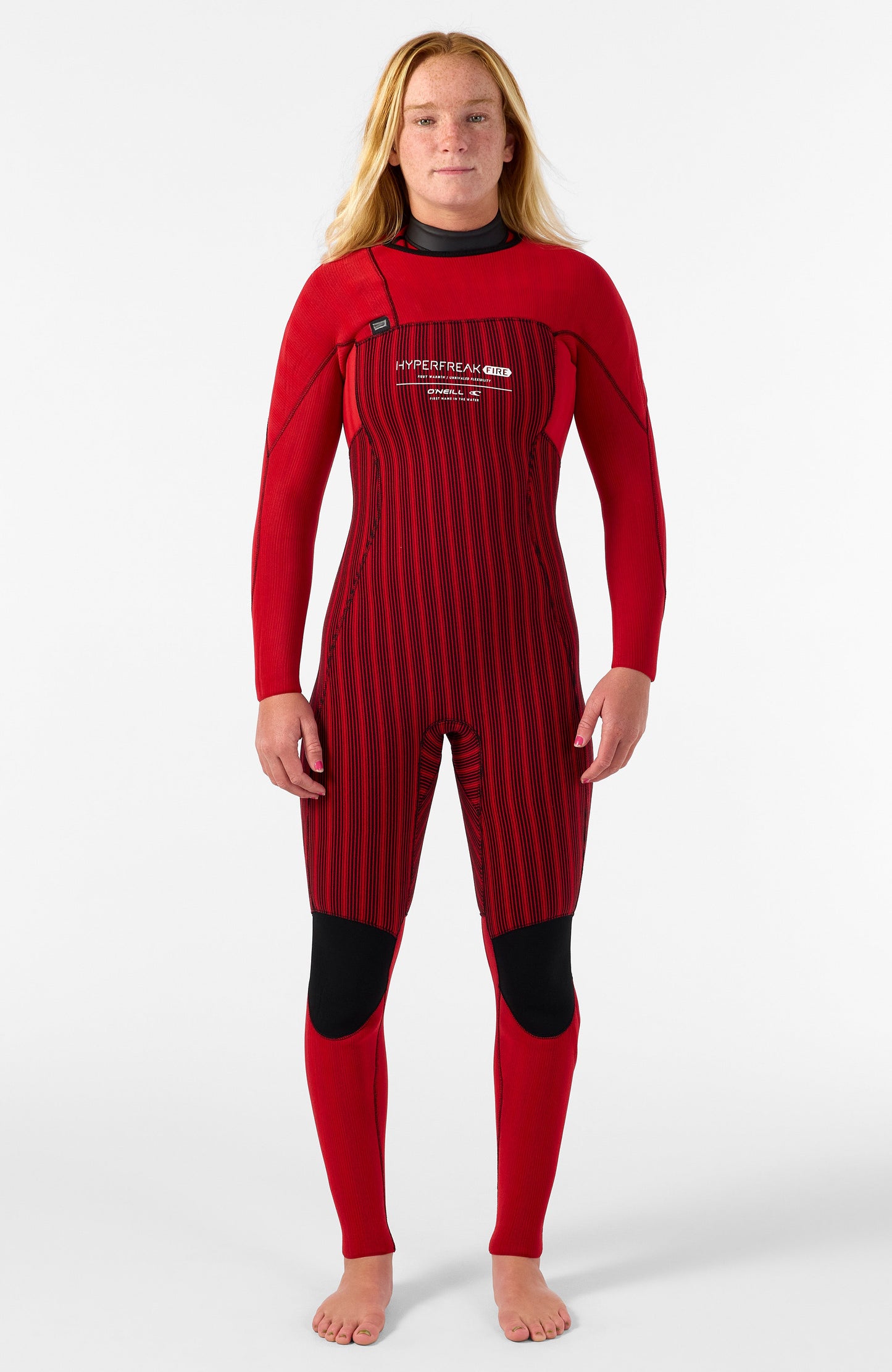 Hyperfreak Fire 4/3mm+ Chest Zip Full Wetsuit Women|Wetsuits BLACK/BLACK
