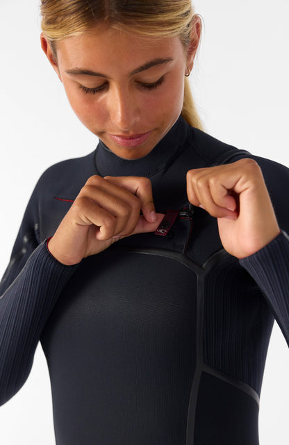 Hyperfreak Fire 5/4mm+ Chest Zip Full Wetsuit Women|Wetsuits BLACK/BLACK