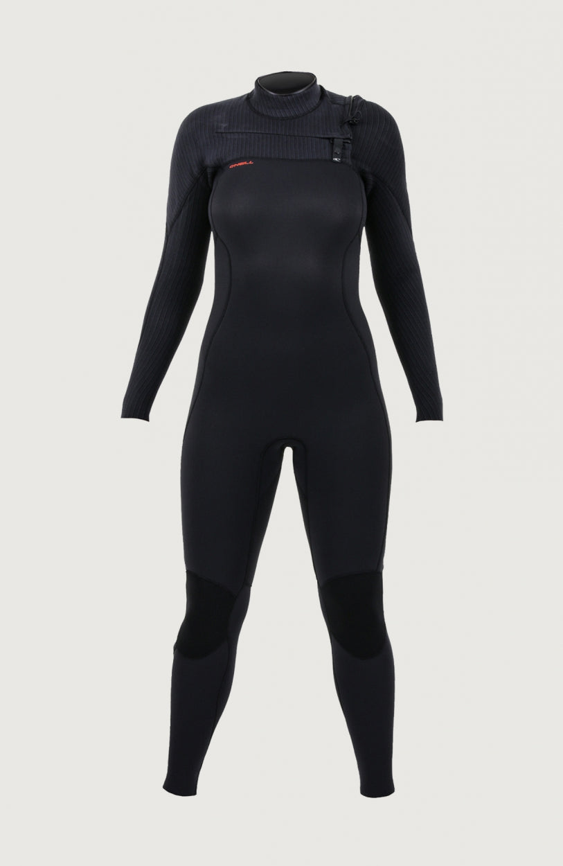 O'Neill Hyperfreak 3/2mm Chest Zip Full Wetsuit Women – O'Neill Women|Wetsuits BLACK/BLACK