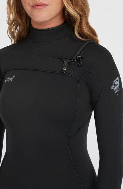 Epic 3/2 Chest Zip Full Wetsuit Women|Wetsuits A05 BLK/BLK/BLK