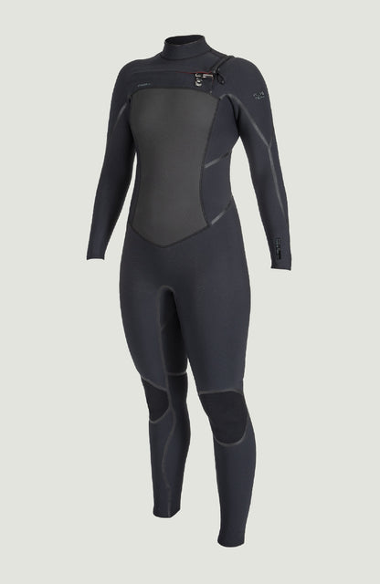 Psycho Tech 5/4mm Chest Zip Full Wetsuit Women|Wetsuits BLACK/BLACK