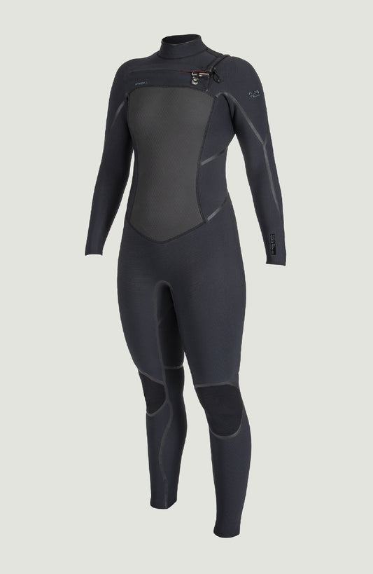 Psycho Tech 5/4mm Chest Zip Full Wetsuit Women|Wetsuits BLACK/BLACK