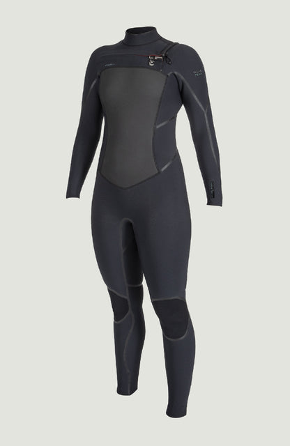 Psycho Tech 4/3mm Chest Zip Full Wetsuit Women|Wetsuits BLACK/BLACK