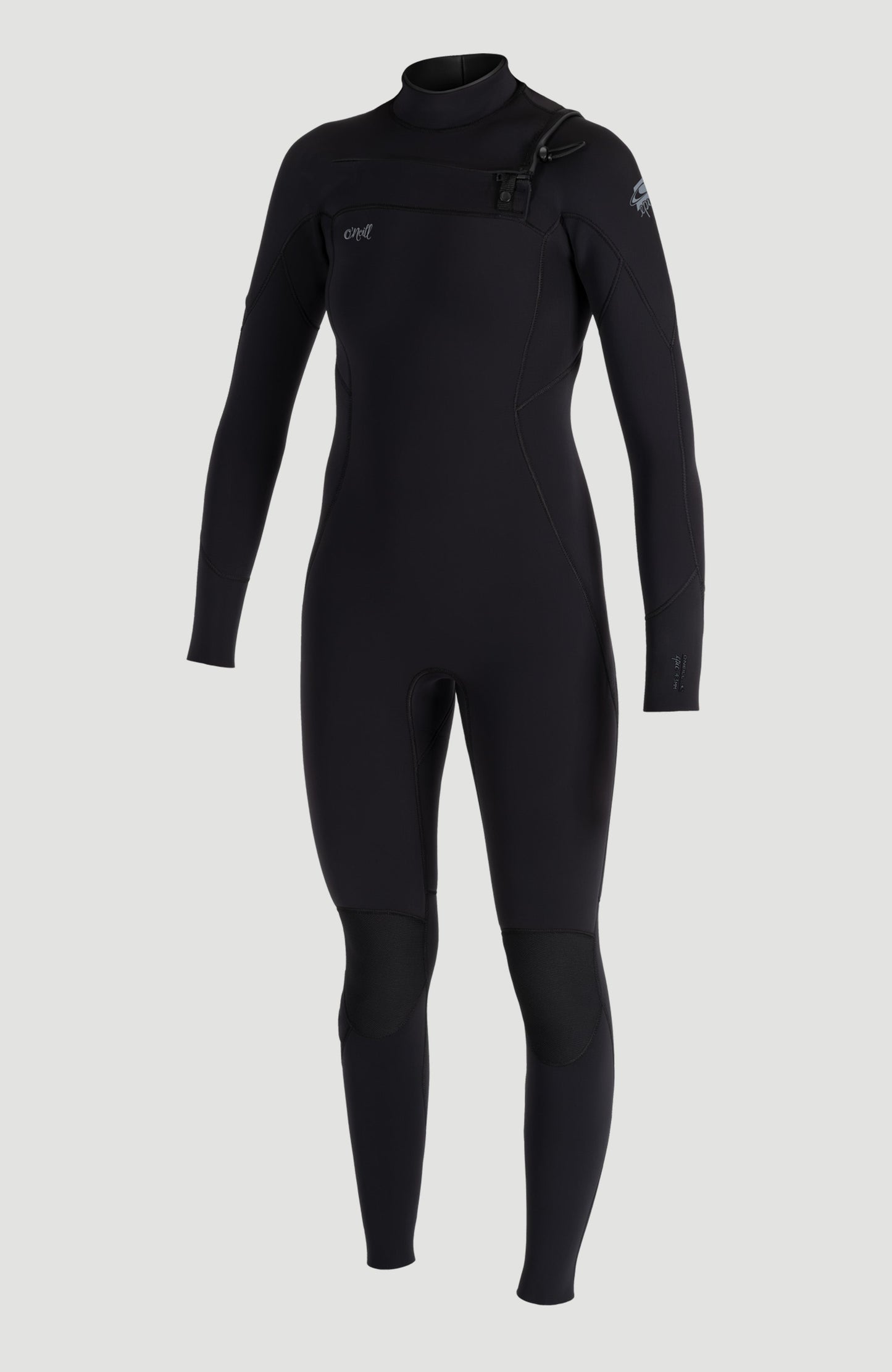 Epic 4/3mm Chest Zip Full Wetsuit Women A05 BLK/BLK/BLK