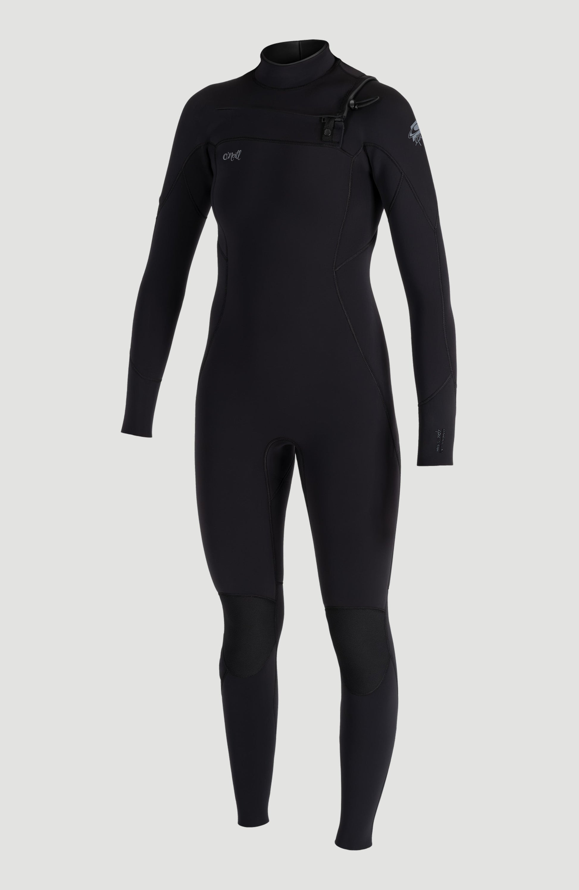Epic 5/4mm Chest Zip Full Wetsuit Women A05 BLK/BLK/BLK