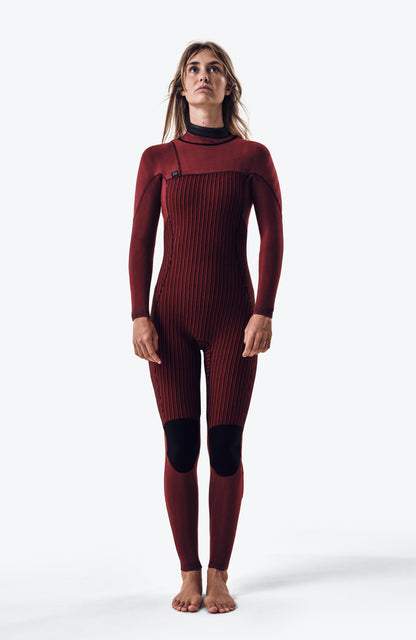 Hyperfreak Fire 5/4mm Chest Zip Full Wetsuit Women|Wetsuits NAVY/SHADE