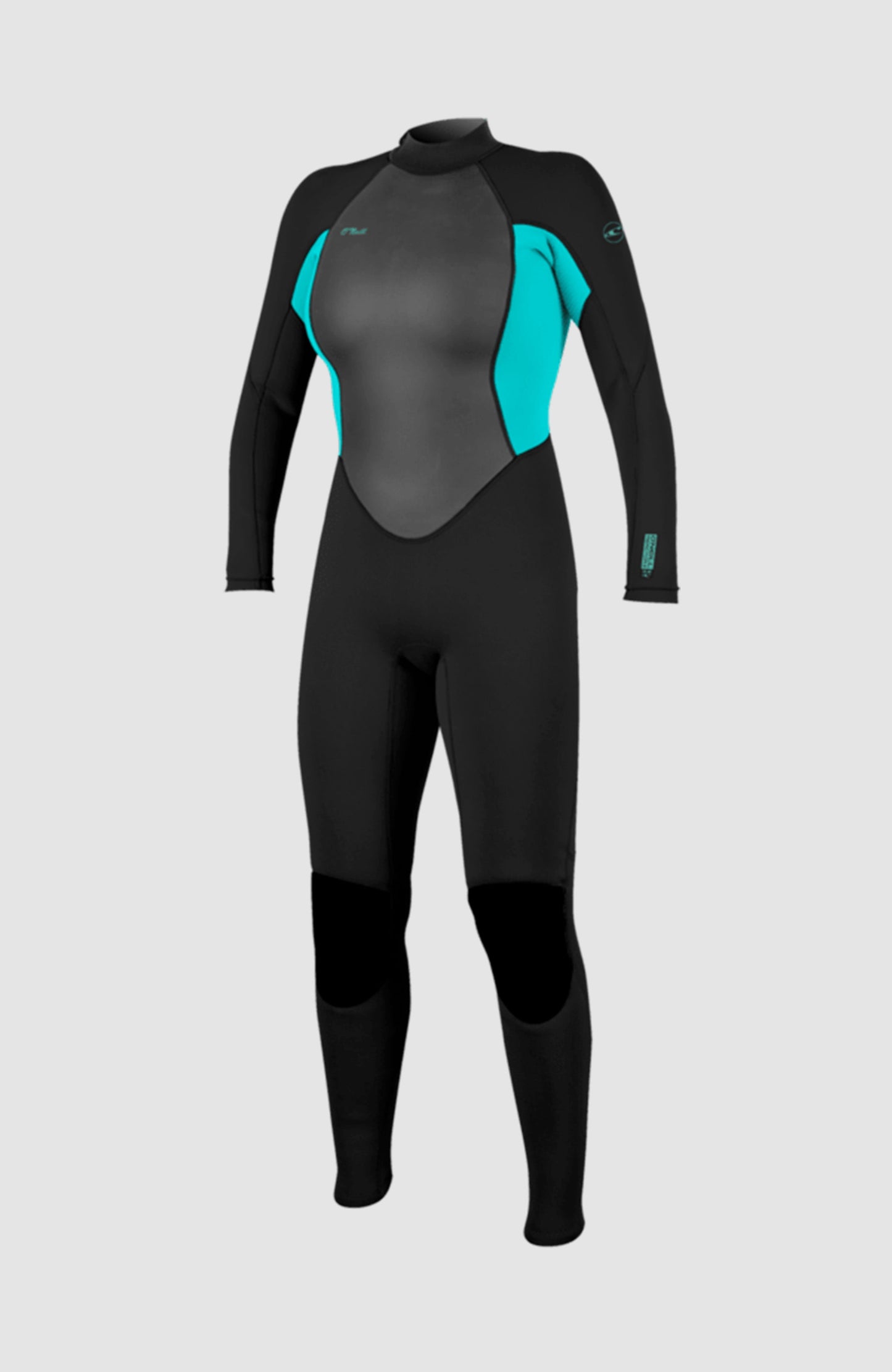 Reactor-2 3/2 Back Zip Full Wetsuit Women|Wetsuits BLK/LTAQUA