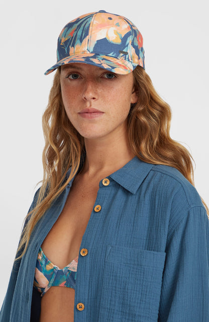 Seacoast Cap Women Blue Painted Tropics