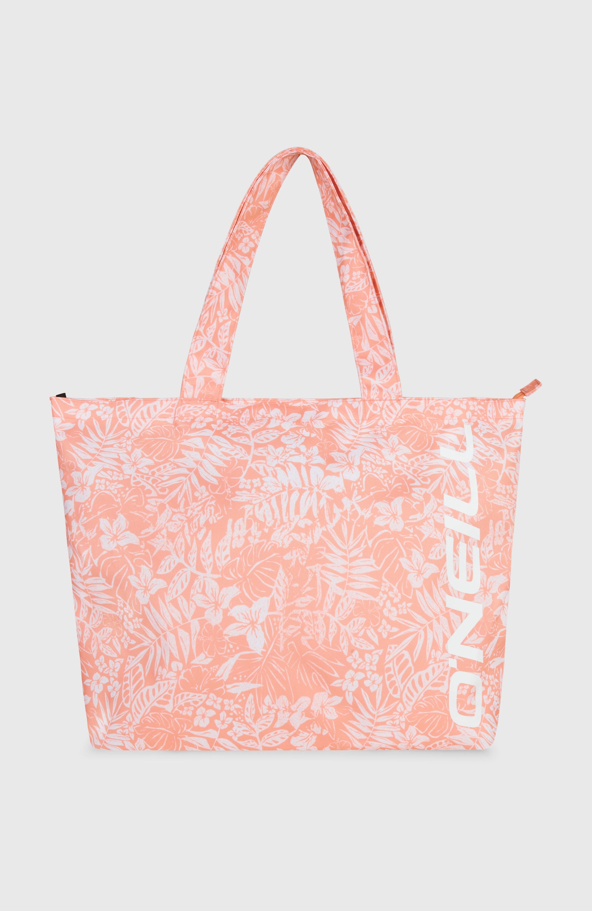 Coastal Print Tote Bag Women Peach Island Sky