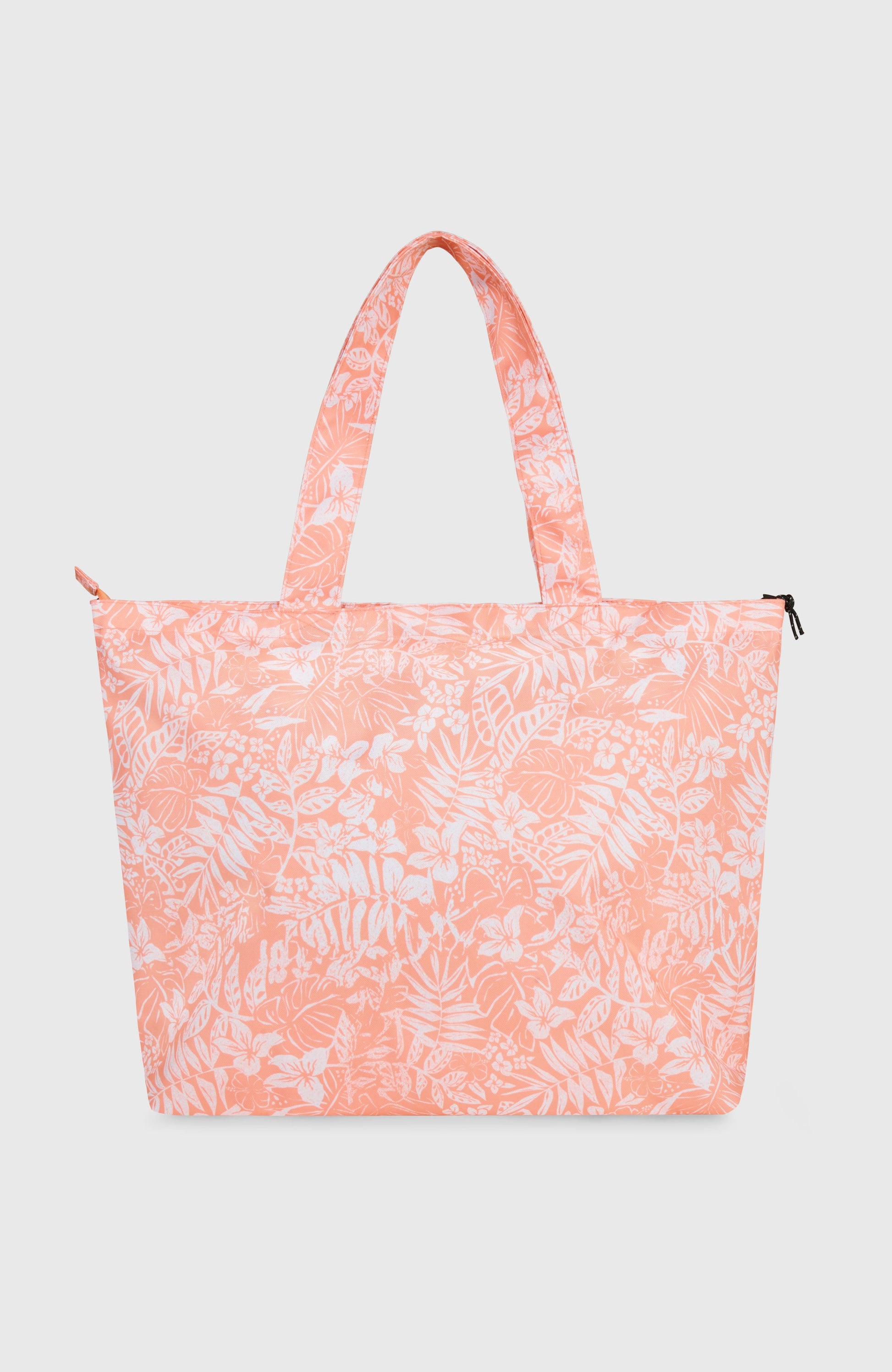Coastal Print Tote Bag Women Peach Island Sky
