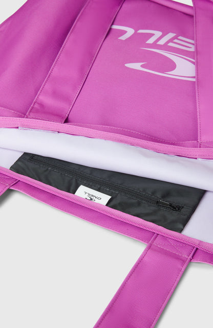 Coastal Tote Bag Women Electric Fuschia