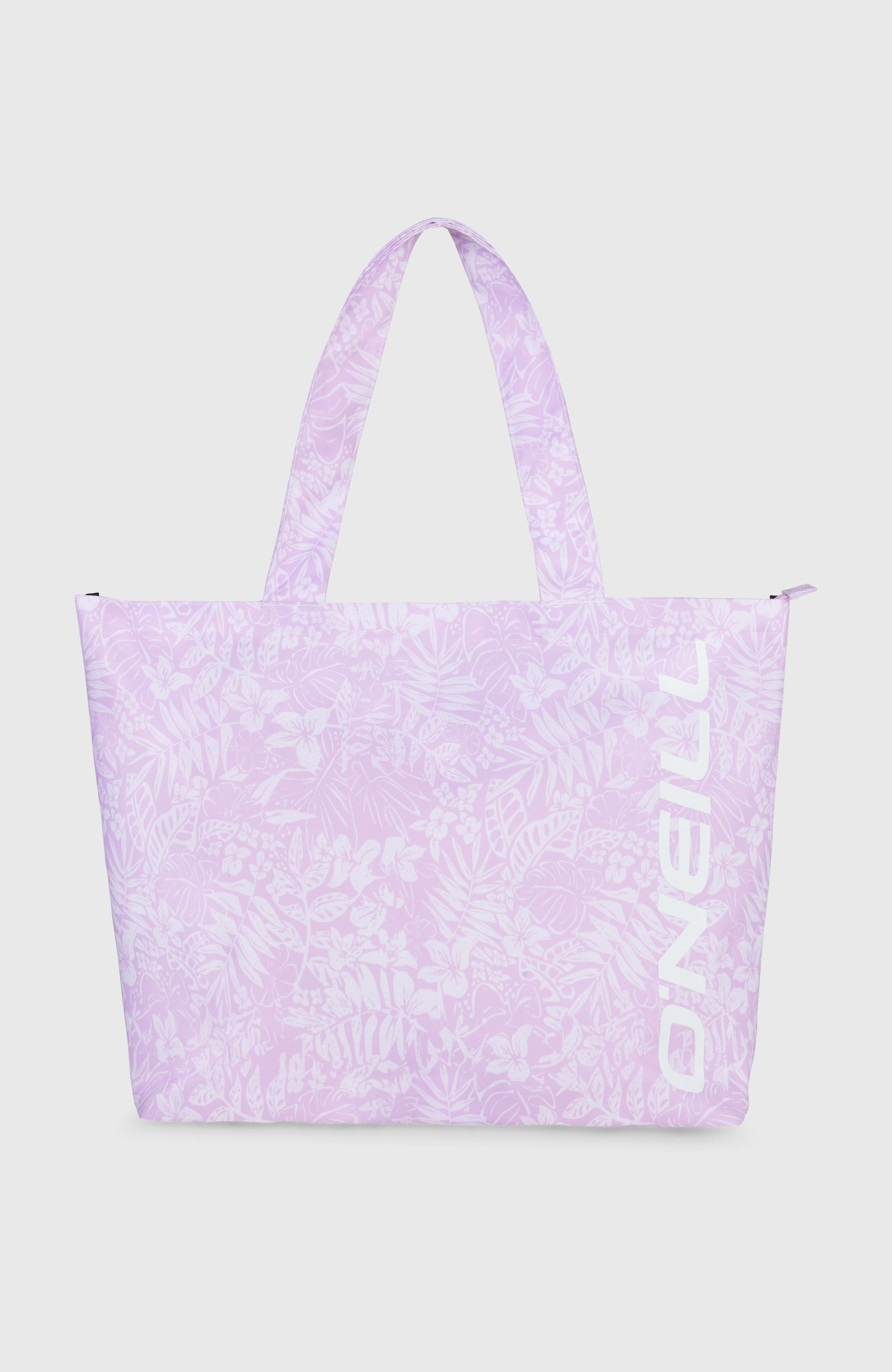 Coastal Print Tote Bag Women Purple Island Sky