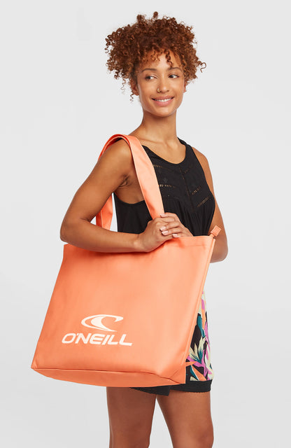 Coastal Tote Bag Women Funky Peach