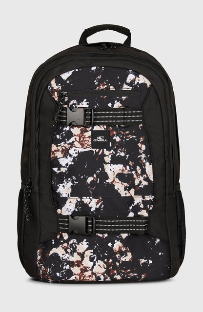 Boarder Backpack Women|Men Black/Beige Quarry