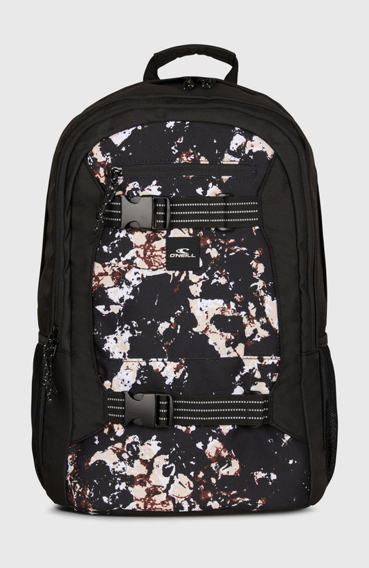 Boarder Backpack Women|Men Black/Beige Quarry