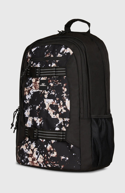 Boarder Backpack Women|Men Black/Beige Quarry