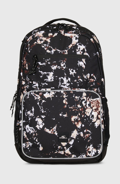 President Backpack Women|Men Black/Beige Quarry