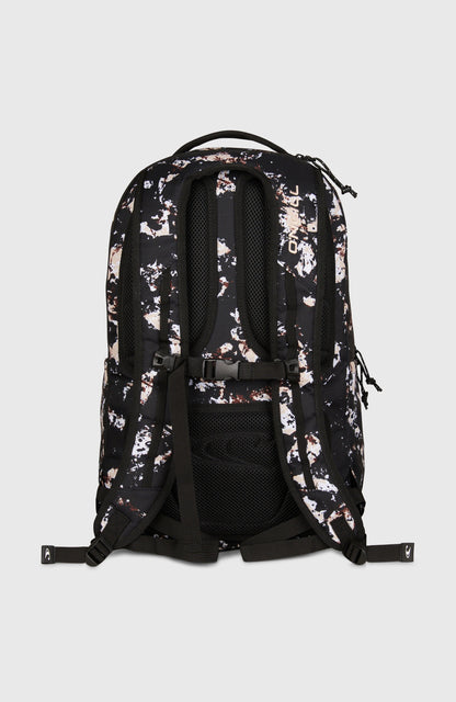 President Backpack Women|Men Black/Beige Quarry