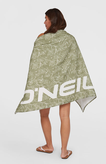 Seacoast Towel Women Green Textured Jungle