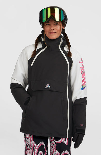 FWC'Play Asymmetric Snow Jacket Women Black Out Colour Block