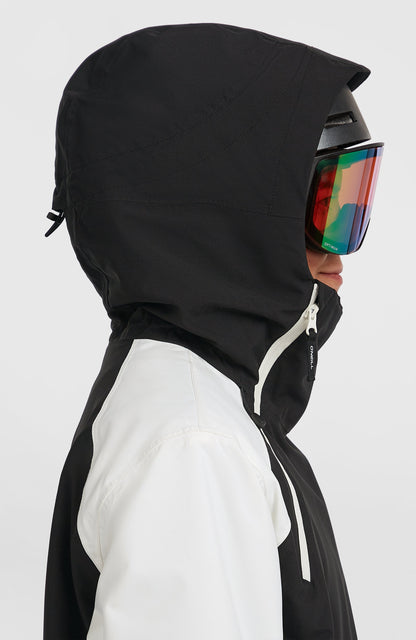 FWC'Play Asymmetric Snow Jacket Women Black Out Colour Block