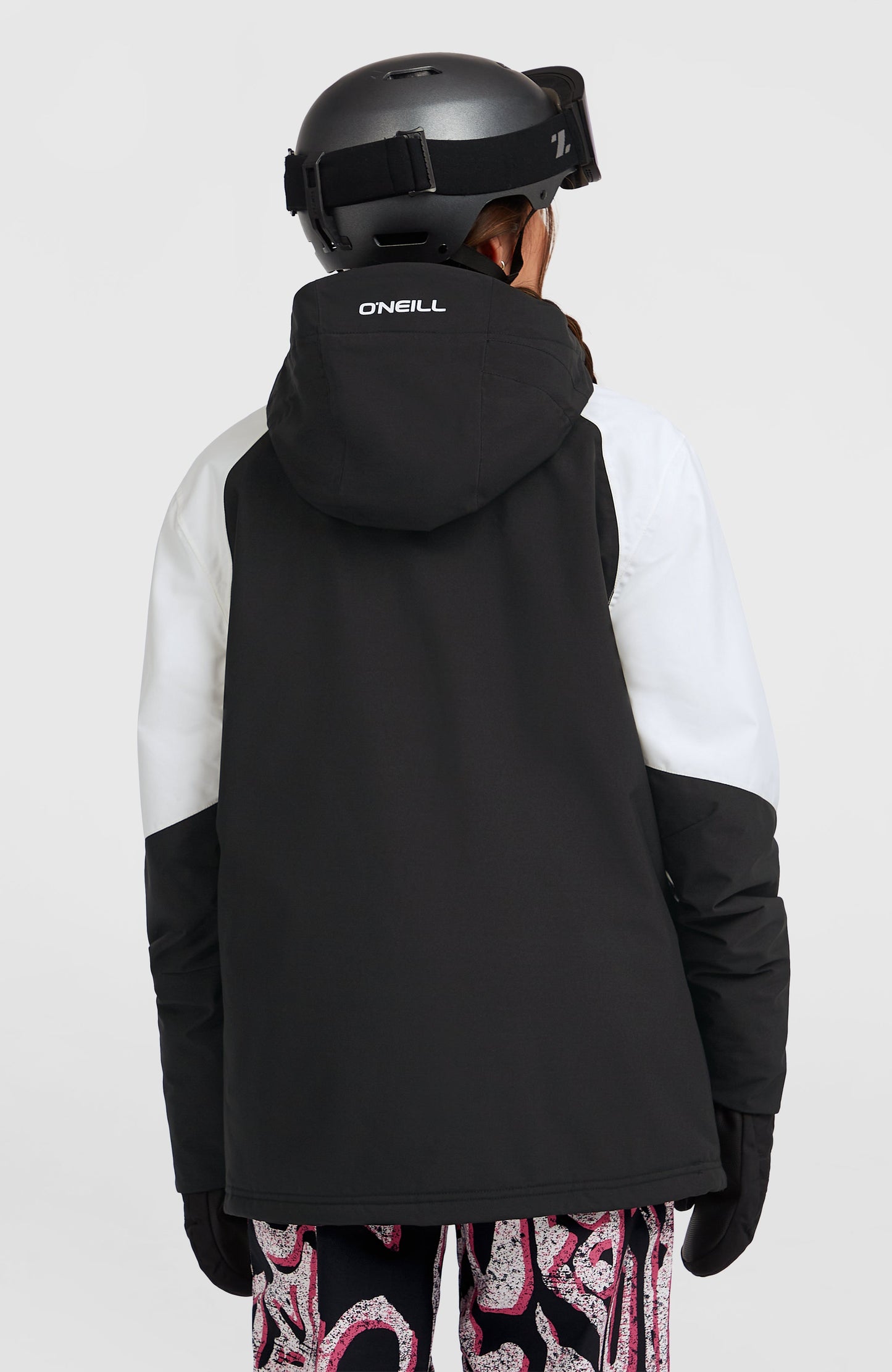 FWC'Play Asymmetric Snow Jacket Women Black Out Colour Block
