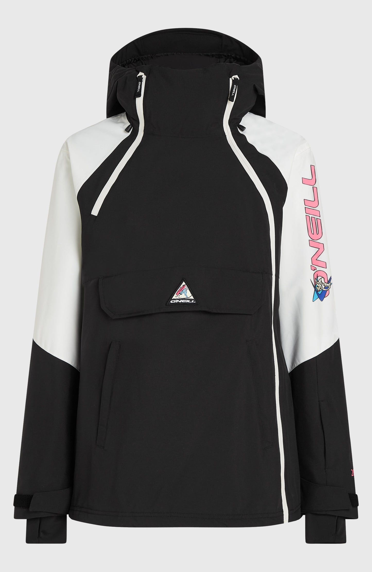 FWC'Play Asymmetric Snow Jacket Women Black Out Colour Block
