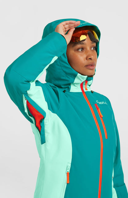FWC'Cruz Duo Snow Jacket Women Island Breeze Colour Block