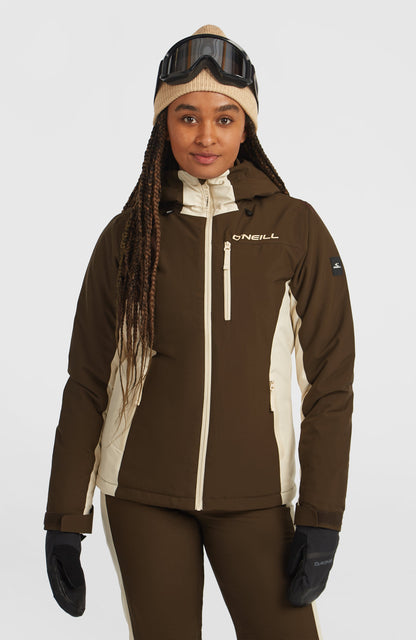 FWC'Cruz Duo Snow Jacket Women Coffee Bean Colour Block