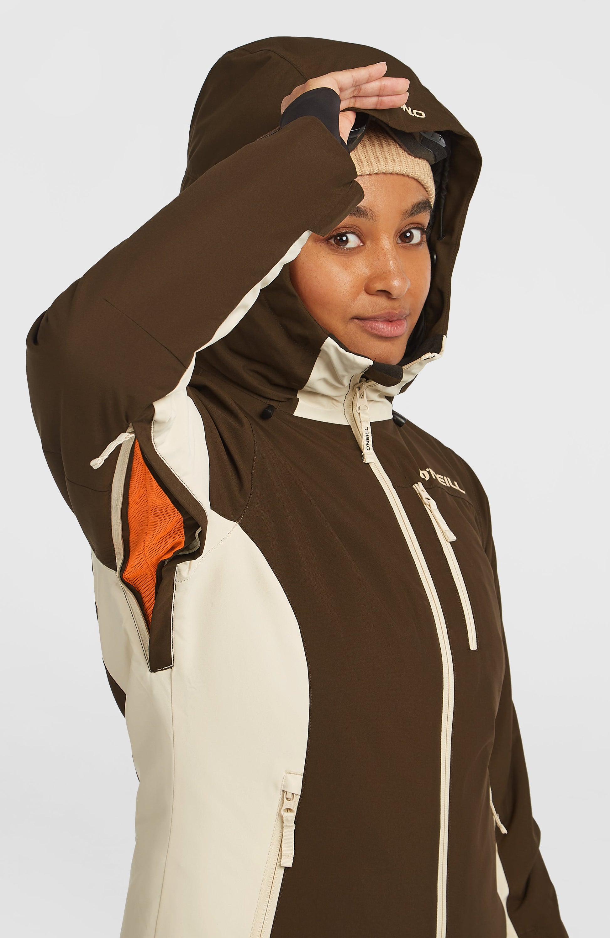 FWC'Cruz Duo Snow Jacket Women Coffee Bean Colour Block