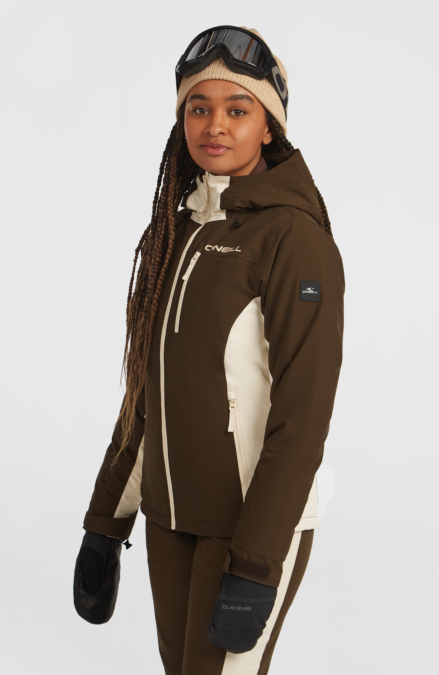 FWC'Cruz Duo Snow Jacket Women Coffee Bean Colour Block