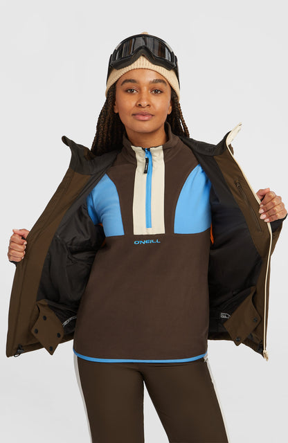 FWC'Cruz Duo Snow Jacket Women Coffee Bean Colour Block