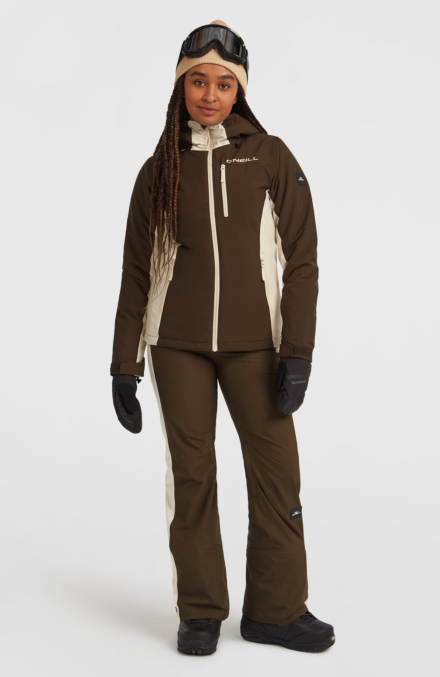 FWC'Cruz Duo Snow Jacket Women Coffee Bean Colour Block