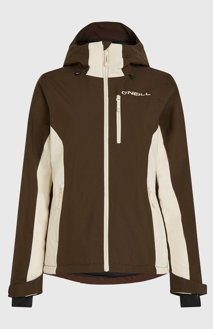 FWC'Cruz Duo Snow Jacket Women Coffee Bean Colour Block