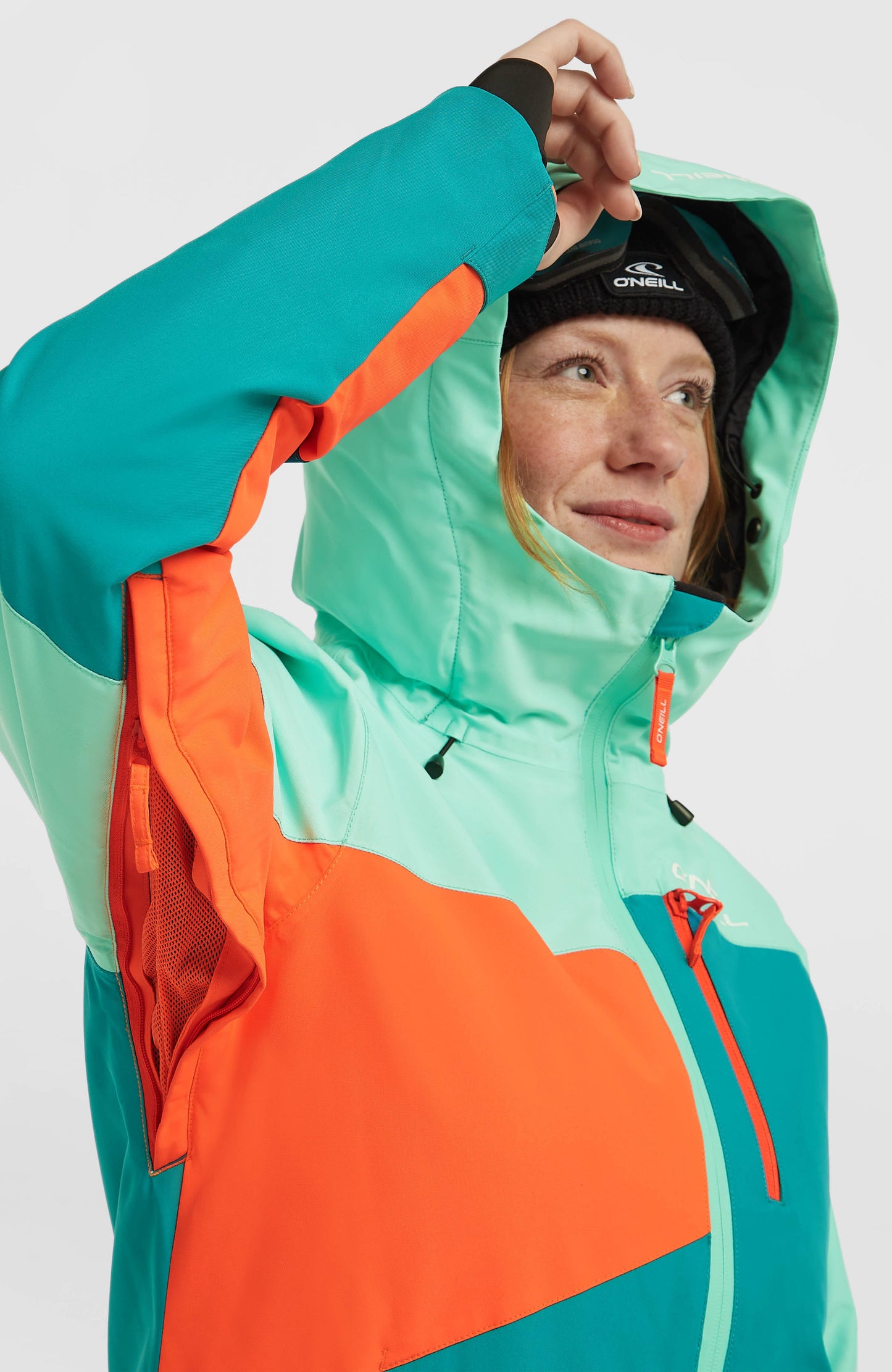 FWC'Cruz Triple Snow Jacket Women Retro Mint Colour Block
