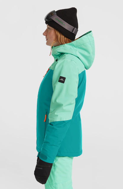 FWC'Cruz Triple Snow Jacket Women Retro Mint Colour Block