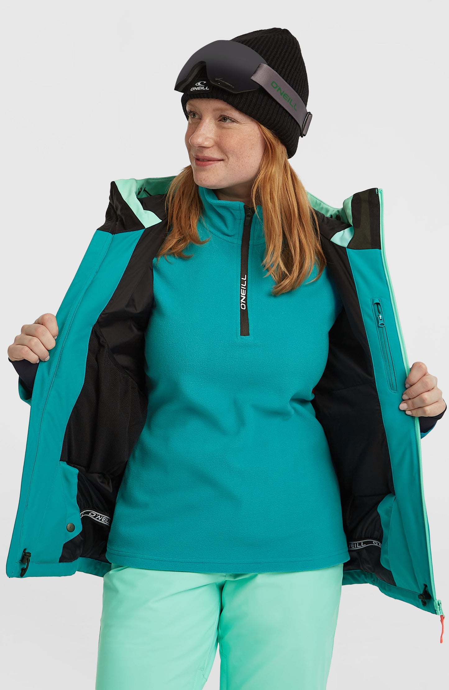 FWC'Cruz Triple Snow Jacket Women Retro Mint Colour Block
