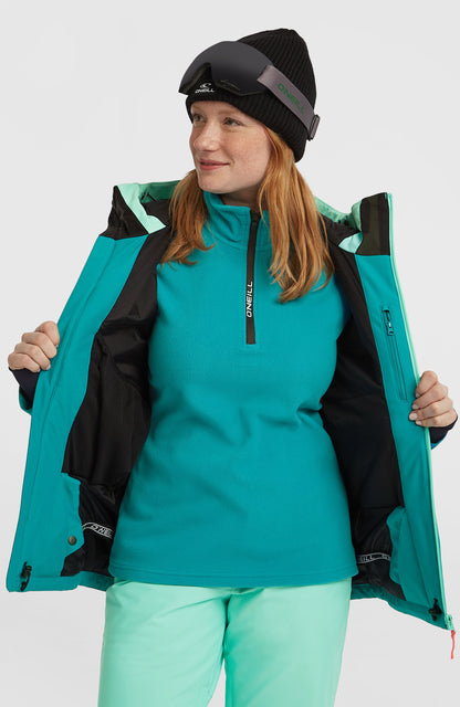 FWC'Cruz Triple Snow Jacket Women Retro Mint Colour Block