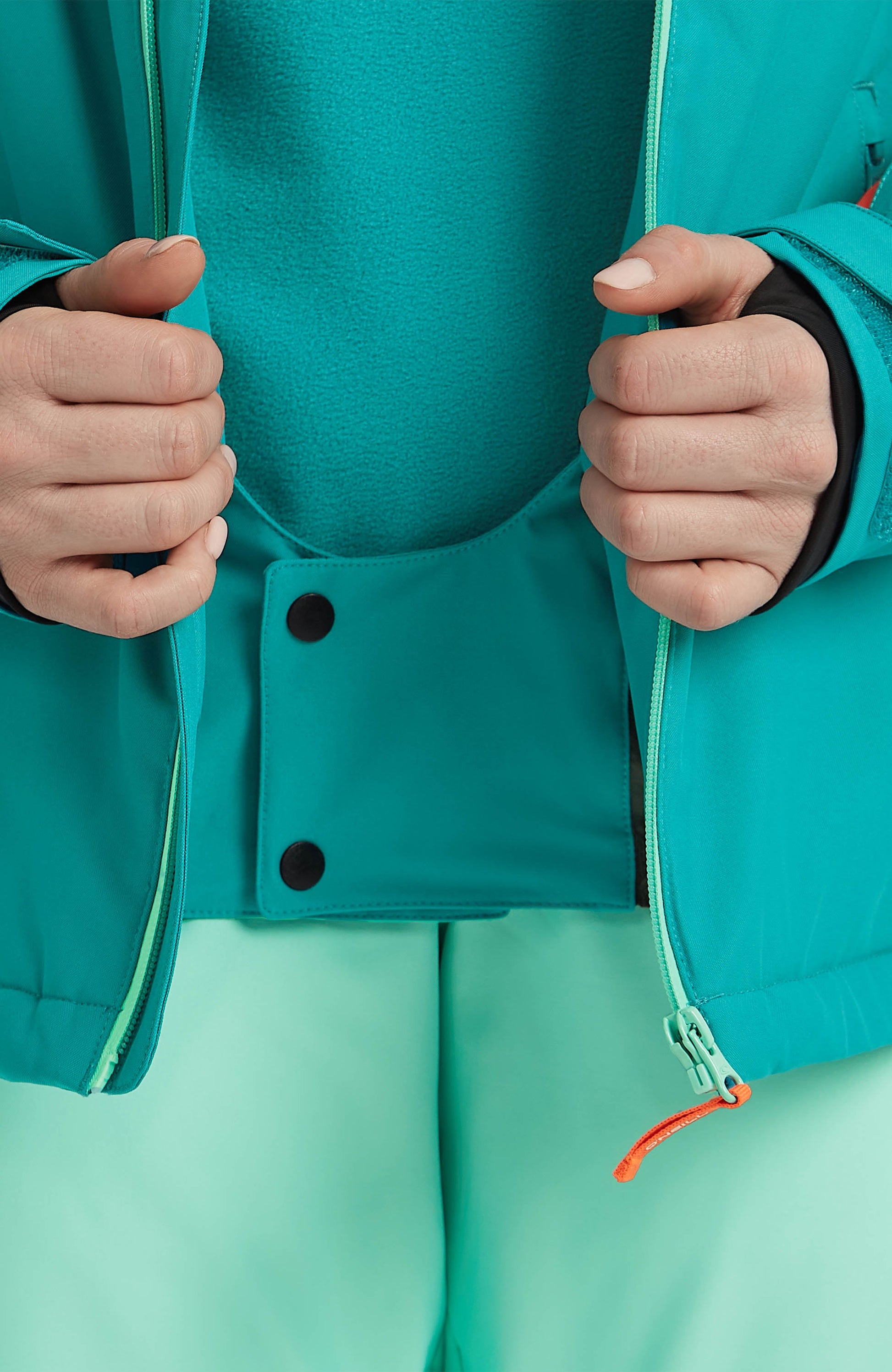 FWC'Cruz Triple Snow Jacket Women Retro Mint Colour Block