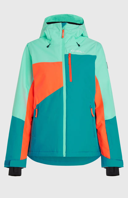 FWC'Cruz Triple Snow Jacket Women Retro Mint Colour Block