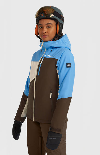 FWC'Cruz Triple Snow Jacket Women Blue Poppy Colour Block