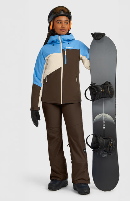 FWC'Cruz Triple Snow Jacket Women Blue Poppy Colour Block