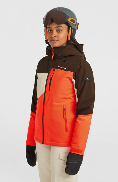FWC'Cruz Triple Snow Jacket Women Coffee Bean Colour Block