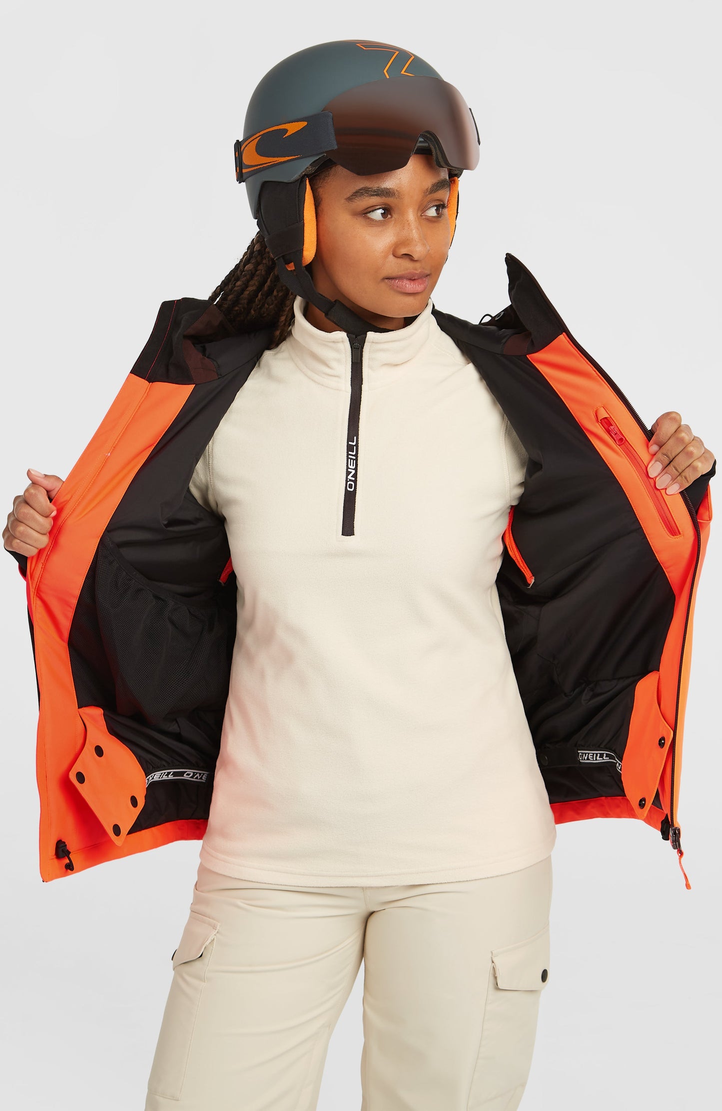FWC'Cruz Triple Snow Jacket Women Coffee Bean Colour Block