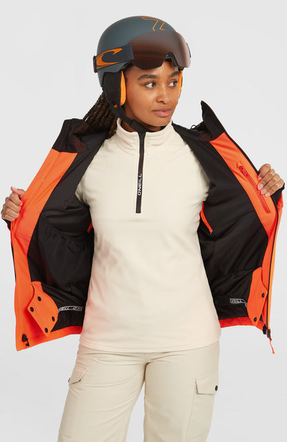 FWC'Cruz Triple Snow Jacket Women Coffee Bean Colour Block